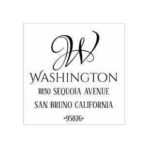 Carimbo De Borracha Monograma personalizado de corte Nome inicial Ende