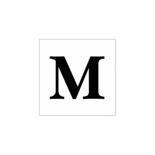 Carimbo De Borracha Monograma Personalizado Inicial Letra Única Person