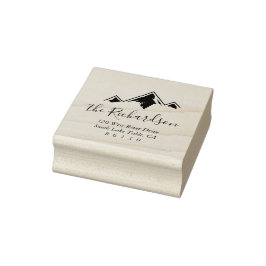 Carimbo De Borracha Montanha - Sketch Return Address - Self-Inking