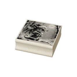 Carimbo De Borracha Moonlit Cookie Bandit – The Grey Christmas Dragon.