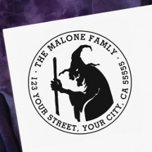 Morada de bruxa velha Halloween Endereço de retorn