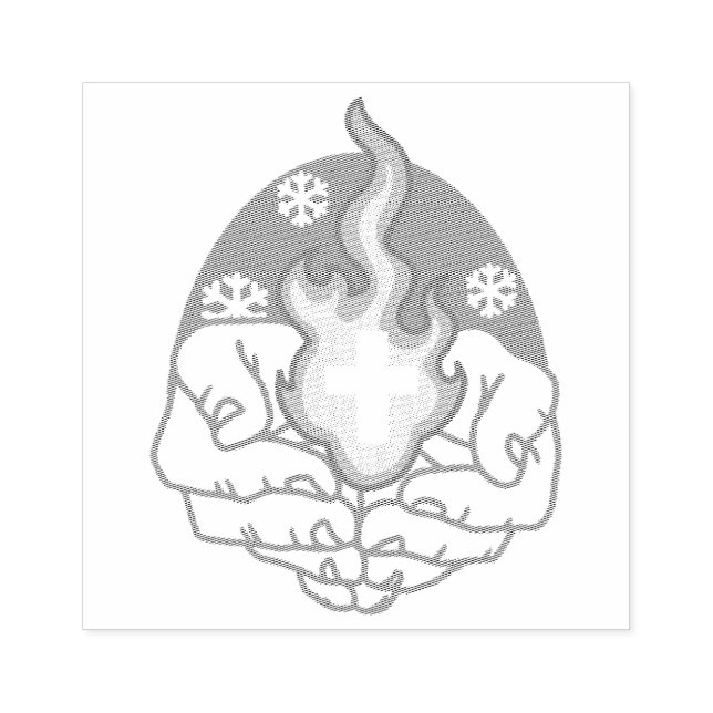 Carimbo De Borracha Mudança a frio, fogo de fé - cristão motivacional (Impressão)