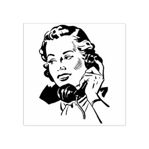 CARIMBO DE BORRACHA MULHERES BONITO NO TELEFONE