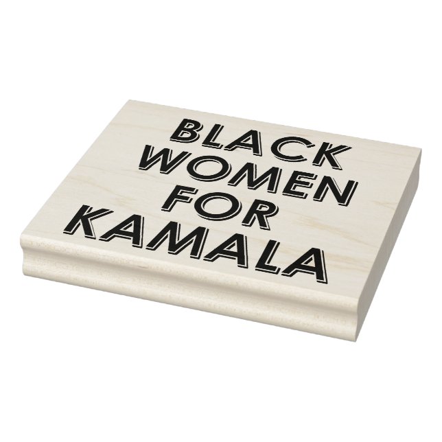 CARIMBO DE BORRACHA MULHERES NEGRAS PARA KAMALA (Carimbo)