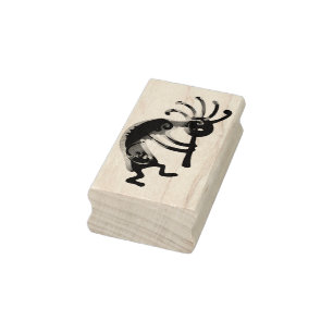Carimbo De Borracha Músico de KOKOPELLI deixado + suas ideias