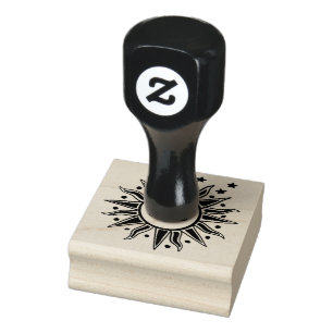 Carimbo De Borracha Mystical Sun Bber Stamp