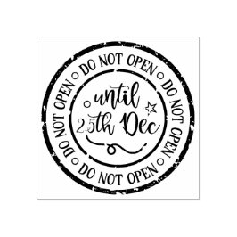 CARIMBO DE BORRACHA NÃO ABRA ATÉ DEC 25