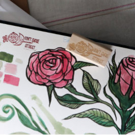 Carimbo De Borracha Não persiga a arte da rosa de borboletas