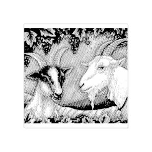 Carimbo De Borracha NAPA VALLEY KID E BILLY GOAT RUBBLE STAMP *Persona