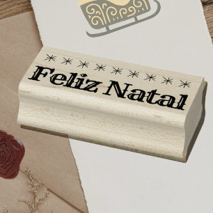 Carimbo De Borracha Natal Feliz