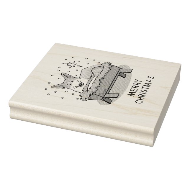 Carimbo De Borracha Natal Natividade Pembroke Welsh Corgi (red1) Diver (Carimbo)