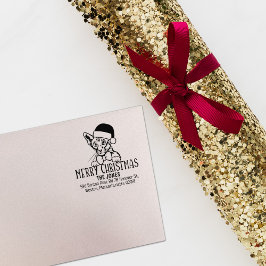 Carimbo De Borracha Natal para devolução de gatos de cabelo curto orie