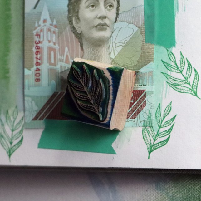 Carimbo De Borracha Nature Art Leaf Design (Criador carregado)