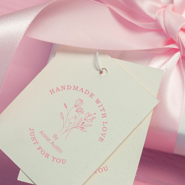 Carimbo De Borracha Negócios do Buquê de flores selvagens feitas à mão (Criador carregado)