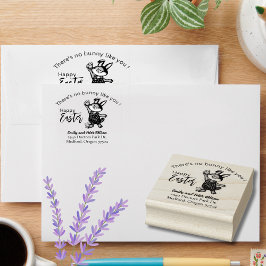 Carimbo De Borracha Nenhum Bunny como você Eu Páscoa Endereço de Devol