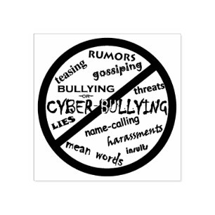 Carimbo De Borracha Nenhuma Preferencialmente de Mensagem de Bullying