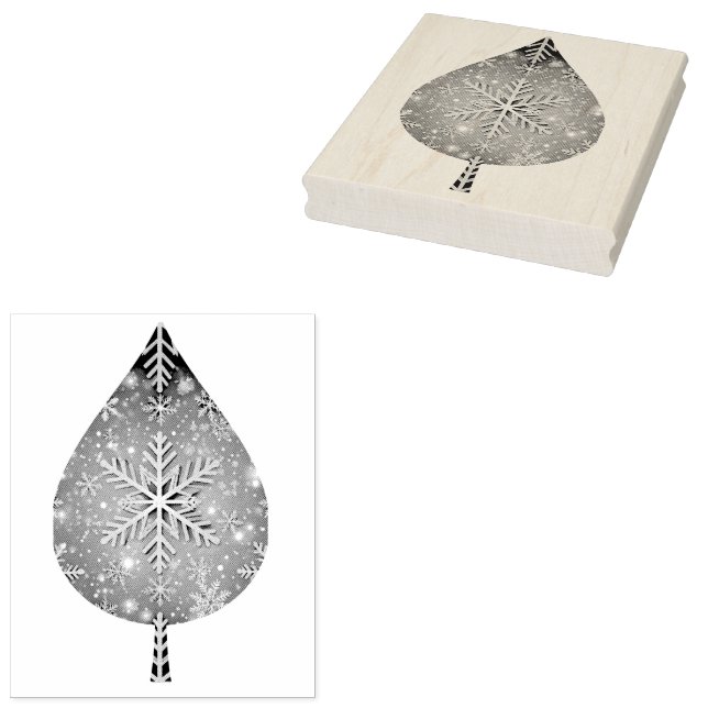 Carimbo De Borracha Neve Dourada (Carimbado)