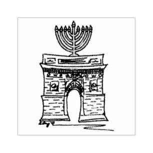 Carimbo De Borracha New York Hanukkah NYC Washington Square Menorah