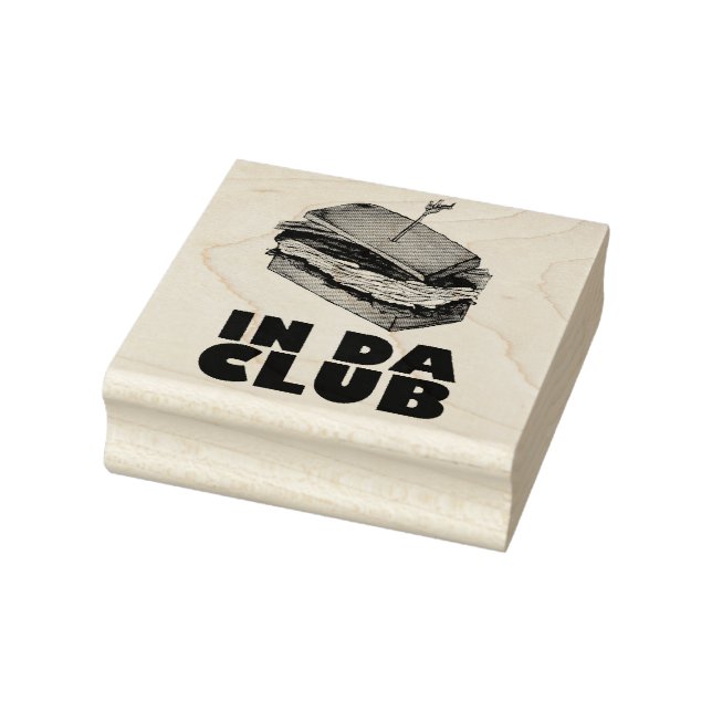 Carimbo De Borracha No Da Club Turkey Club Sandwich Diner Comida Foodi (Carimbo)