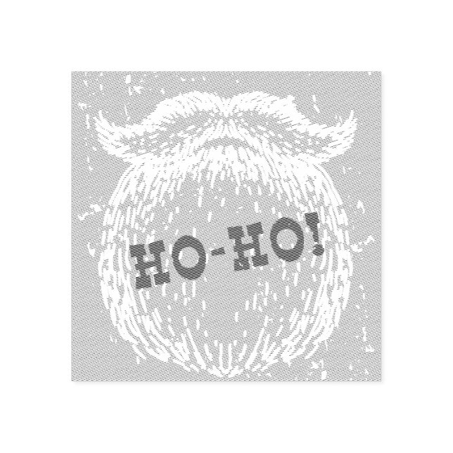 Carimbo De Borracha Noel de Papais noeis de Natal Ho-Ho (Impressão)