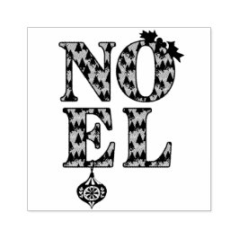 Carimbo De Borracha NOEL em um padrão de árvore de Natal