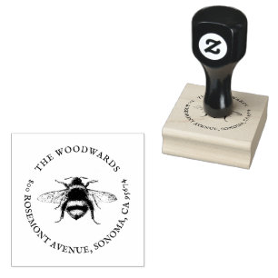 Carimbo De Borracha Nome Anônimo da Família Honey Bee