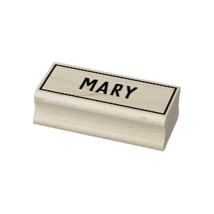 Carimbo De Borracha Nome cristão Mary em um