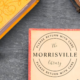 Carimbo De Borracha Nome da biblioteca | Alfândega A Partir Da Bibliot