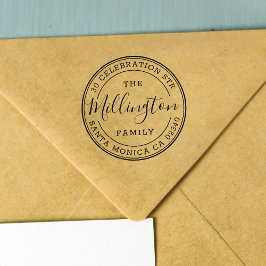 Carimbo De Borracha Nome da família | Crie Seu Próprio Endereço De Dev