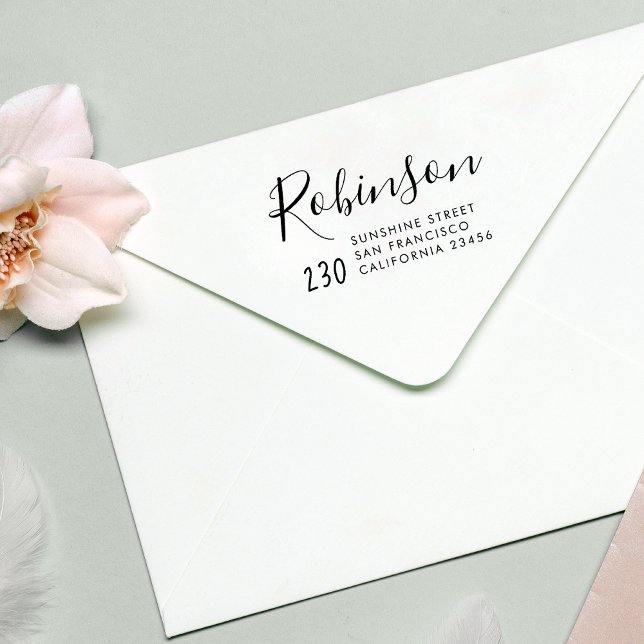 Carimbo De Borracha Nome da Família de Script Manuscrito de Cubo Ender (Criador carregado)