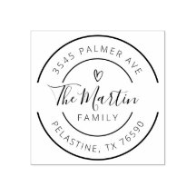 Nome da família Endereço de retorno Logotipo redon