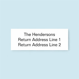 Carimbo De Borracha Nome da Família Personalizada Endereço de Devoluçã