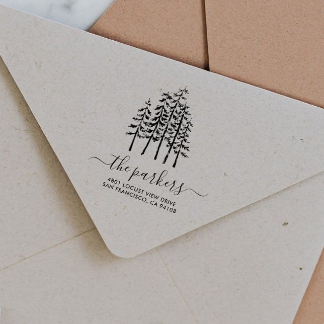 Carimbo De Borracha Nome da Família Personalizada Endereço de Devoluçã (Criador carregado)