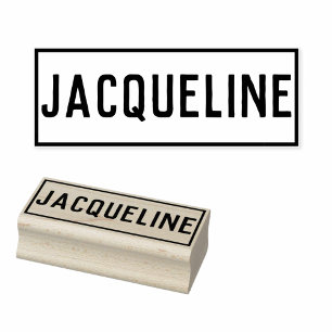 Carimbo De Borracha Nome da Jacqueline