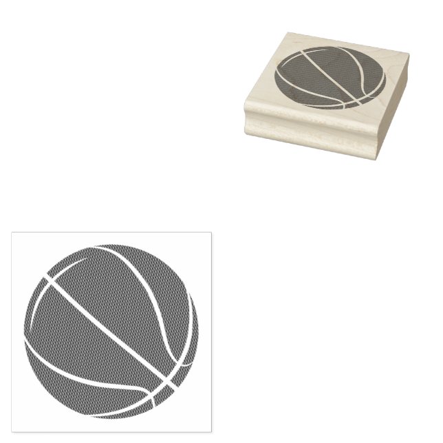 Carimbo De Borracha Nome de basquete (Carimbado)