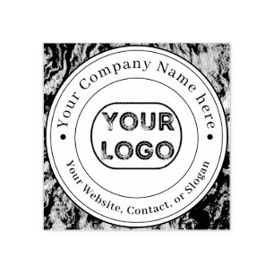 Carimbo De Borracha Nome do logotipo comercial personalizado Informaçõ