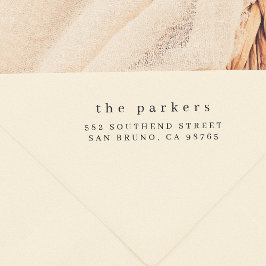 Carimbo De Borracha Nome e endereço da família simples