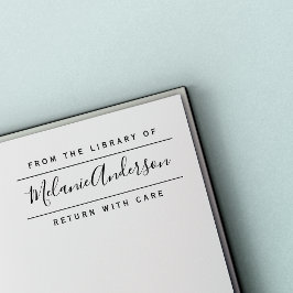 Carimbo De Borracha Nome Escrito De Mão Bestial Simples Da Biblioteca 