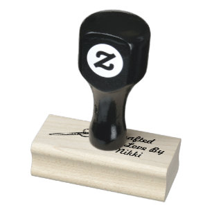 Carimbo De Borracha Nome feito sob encomenda Crafted com amor pelo