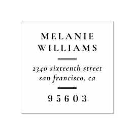 Carimbo De Borracha Nome Formal Endereço de Devolução