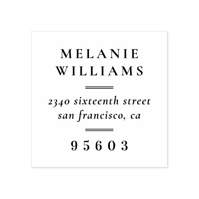 Carimbo De Borracha Nome Formal Endereço de Devolução (Impressão)