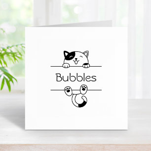 Carimbo De Borracha Nome Personalizado de Pequim Calico Cheio