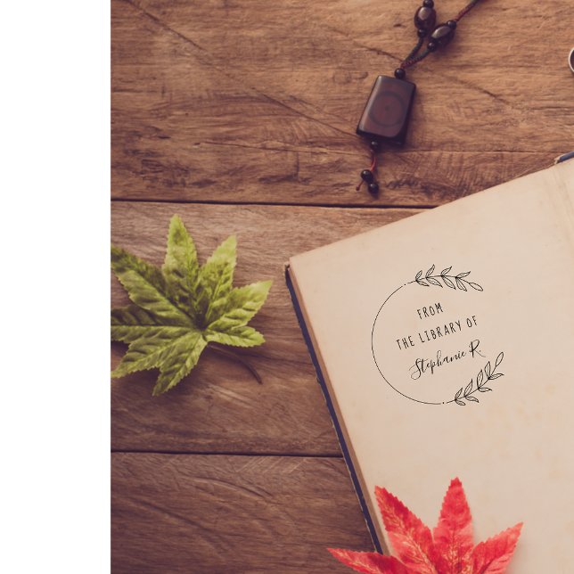 Carimbo De Borracha Nome Personalizado desenhado à mão dos Livros de B (Criador carregado)