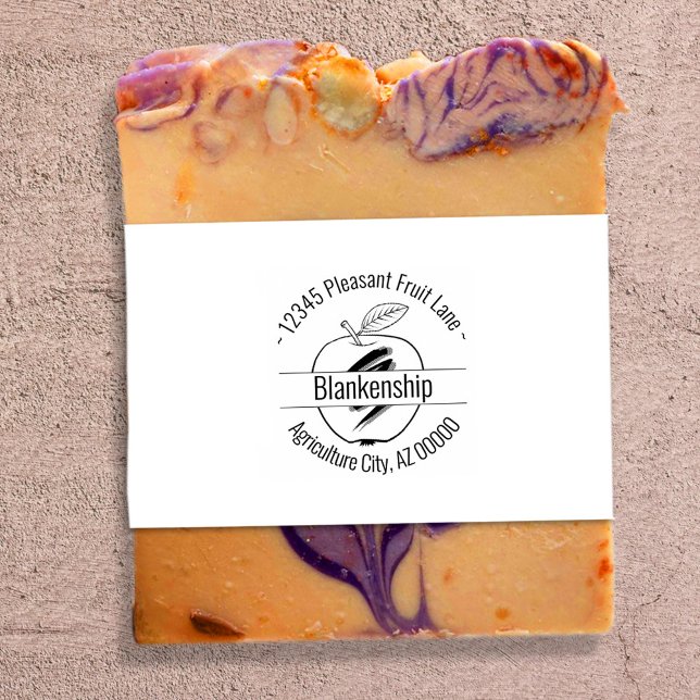 Carimbo De Borracha Nome personalizado do endereço de ida e volta do A (Criador carregado)