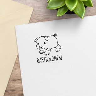 Carimbo De Borracha Nome Personalizado do Porteiro do Cubo em Boot de 