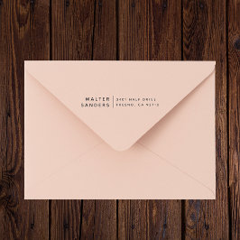 Carimbo De Borracha Nome personalizado e endereço de devolução de clas