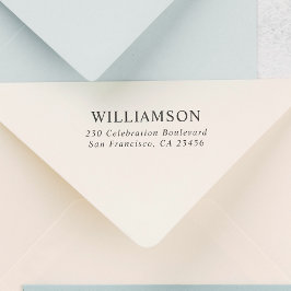 Carimbo De Borracha Nome Personalizado Endereço de Retorno Personaliza