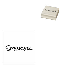 Carimbo De Borracha Nome personalizado minimalista monograma