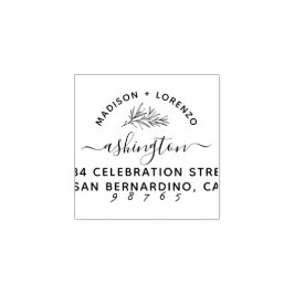 Carimbo De Borracha Nomes Botânicos Modernos Personalizados e Endereço