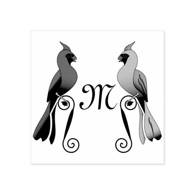 Carimbo De Borracha Norte Cardinal SongBird (Impressão)